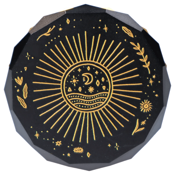 Astral Power Aluminum 2 Stage Grinder -Black and Gold