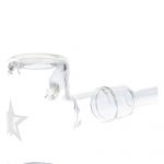 Clear Famous X Crystal Fumed Large Sherlock Pipe