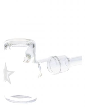 Clear Famous X Crystal Fumed Large Sherlock Pipe