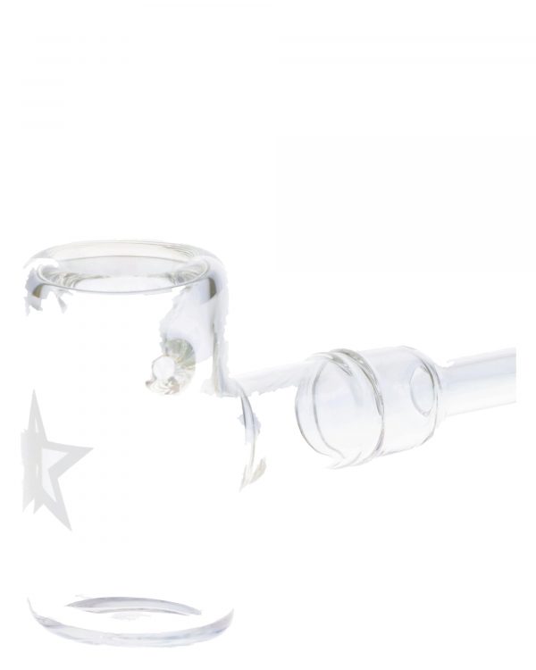 Clear Famous X Crystal Fumed Large Sherlock Pipe