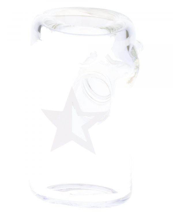 Clear Famous X Crystal Fumed Large Sherlock Pipe