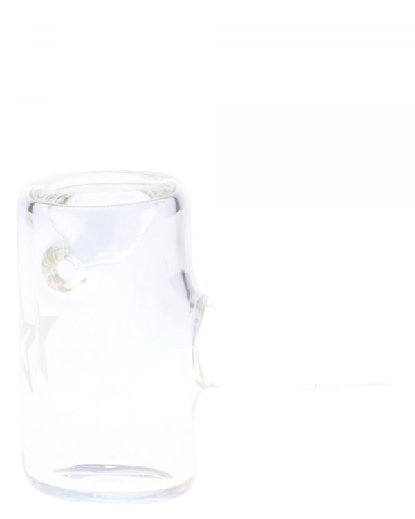 Clear Famous X Crystal Fumed Large Sherlock Pipe