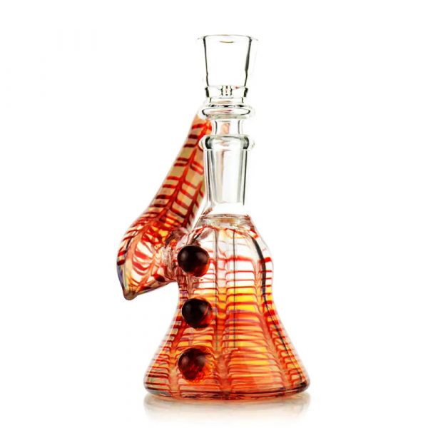 Fancy Glass Side Arm Bubbler by Smokerolla Ships