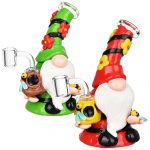 Flower Gnome Glass & Enamel Dab Rig - 7" / 14mm F