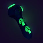 Glow in the Dark Mushroom Spoon Pipe - 4" / Colors Vary