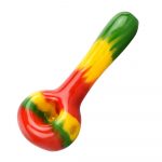 Rasta Color Block Spoon Pipe
