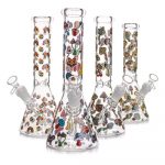Glow in the Dark Mushroom Water Pipe with Borosilicate Glass