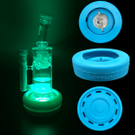 USB Recharge Silicone Base Bumper 3in-4.25in Straight Tube + Beaker Sleeve