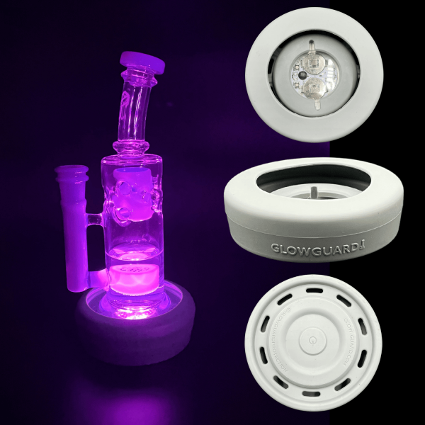 Replaceable Coin Battery Silicone Base Bumper 3in-4.25in Straight Tube + Beaker Sleeve