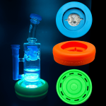 Replaceable Coin Battery Silicone Base Bumper 3in-4.25in Straight Tube + Beaker Sleeve