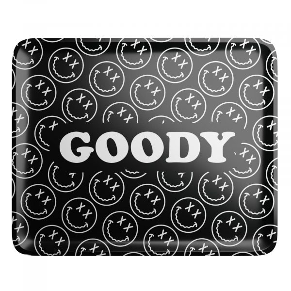 Goody Glass Pattern Face Black Rolling Tray