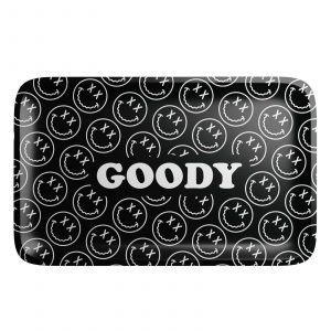Goody Glass Pattern Face Black Rolling Tray