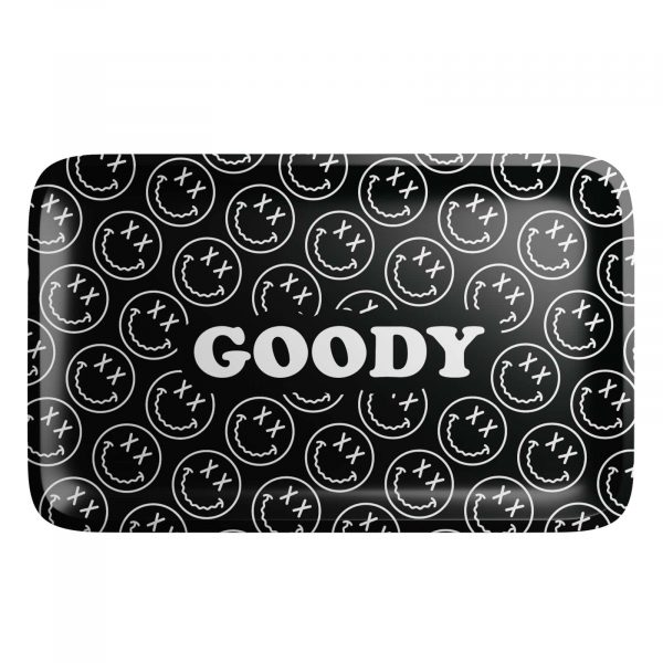Goody Glass Pattern Face Black Rolling Tray