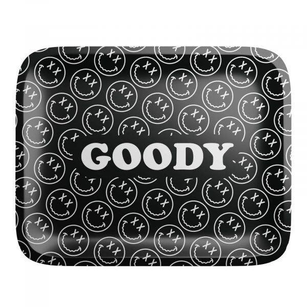 Goody Glass Pattern Face Black Rolling Tray