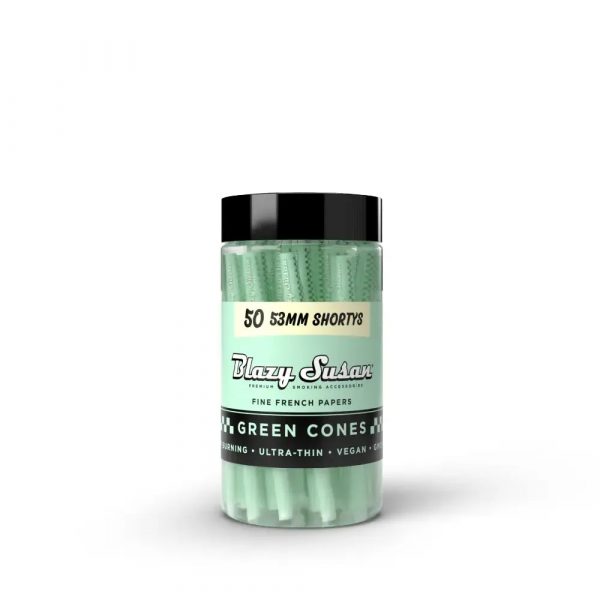 Blazy Susan Green Cones Jar