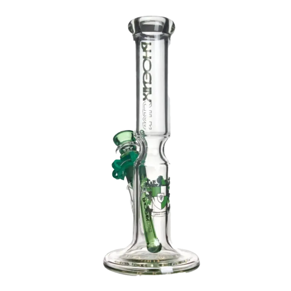 Green Flower Phoenix Star Straight 10 Inches Bong