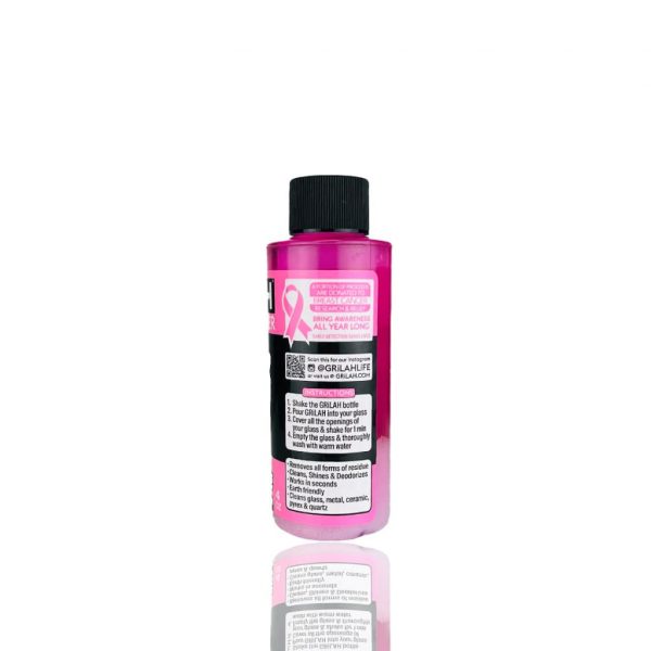 Grilah Pink Edition 4oz Glass Cleaner – Extra Shine, Anti-fog Formula
