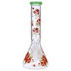 10" Flower Decal Beaker Bong