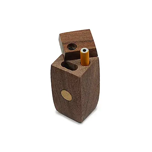 Handmade Wooden Dots Dugout with one Hitter