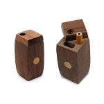 Handmade Wooden Dots Dugout with one Hitter