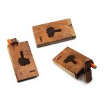 Handmade Wooden Middle Finger Dugout with one Hitter