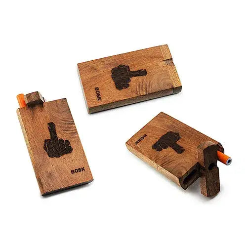 Handmade Wooden Middle Finger Dugout with one Hitter