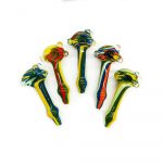 Hand Pipe Spoon with Wigwag Marble Design