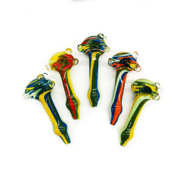 Hand Pipe Spoon with Wigwag Marble Design