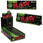 RAW Black Organic Hemp 1 1/4 Rolling Papers