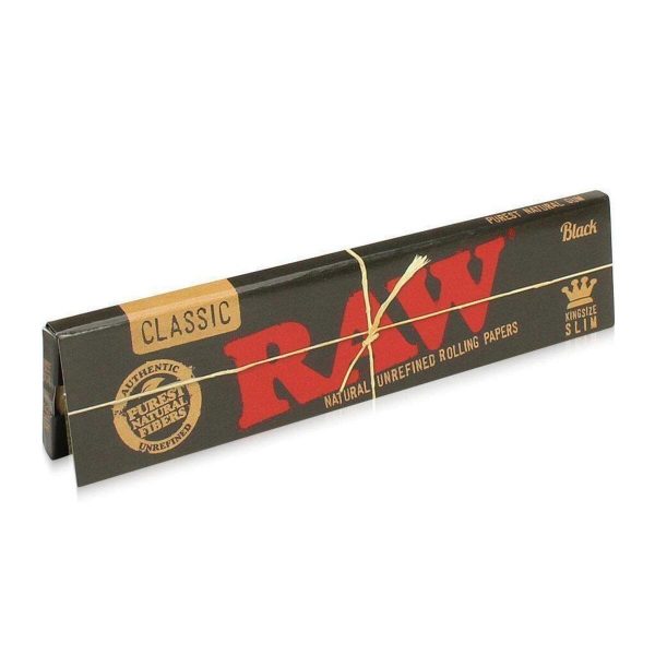 RAW Black King Size Slim Rolling Papers