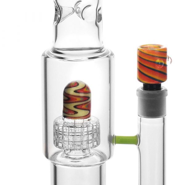 High Society | Gemini Premium Wig Wag Bong (Green)