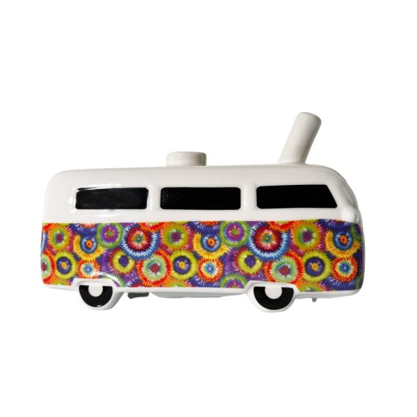 Hippie Bus Hand Pipe with Attached Bowl for a Groovy Trip