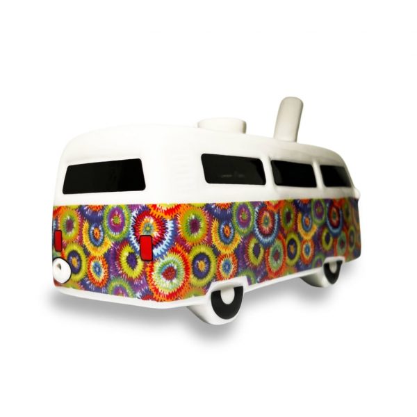 Hippie Bus Hand Pipe with Attached Bowl for a Groovy Trip