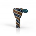 WIG WAG STRIPPED BONG BOWL PIECE