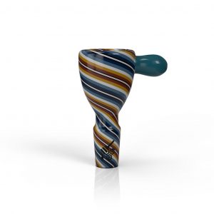 WIG WAG STRIPPED BONG BOWL PIECE