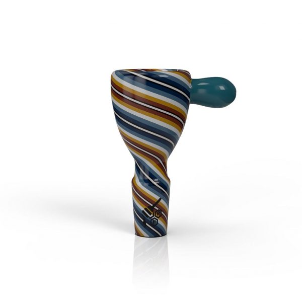 WIG WAG STRIPPED BONG BOWL PIECE