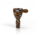 WIG WAG STRIPPED BONG BOWL PIECE