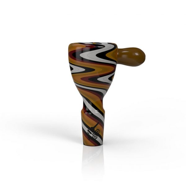 WIG WAG STRIPPED BONG BOWL PIECE