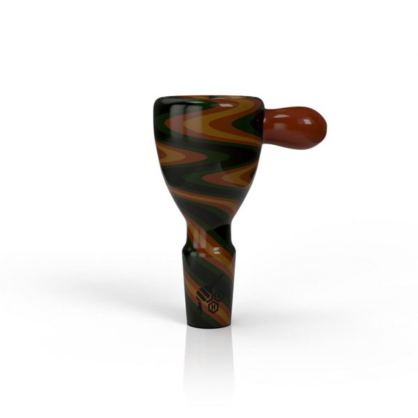 WIG WAG STRIPPED BONG BOWL PIECE