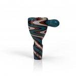 WIG WAG STRIPPED BONG BOWL PIECE