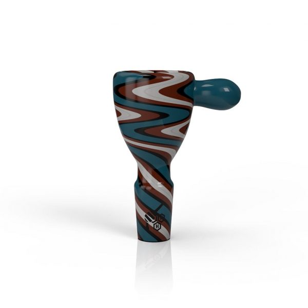 WIG WAG STRIPPED BONG BOWL PIECE