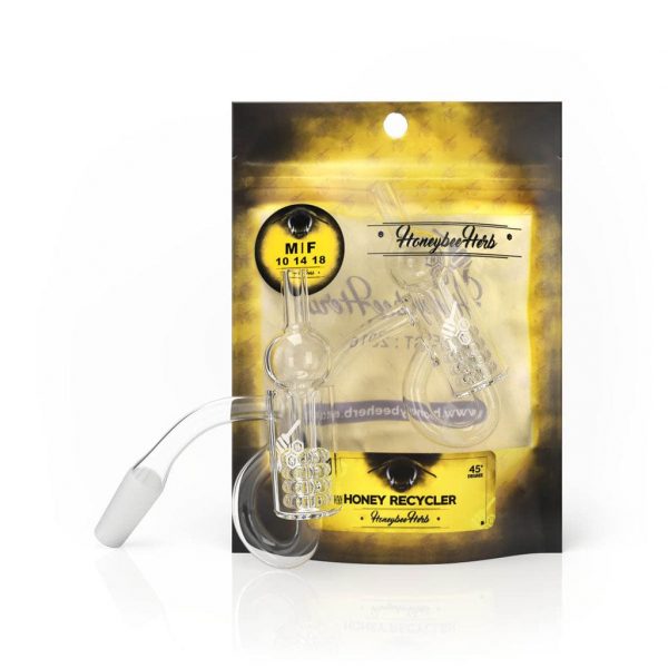 HONEY RECYCLER QUARTZ BANGER - 45Â° DEGREE | YL