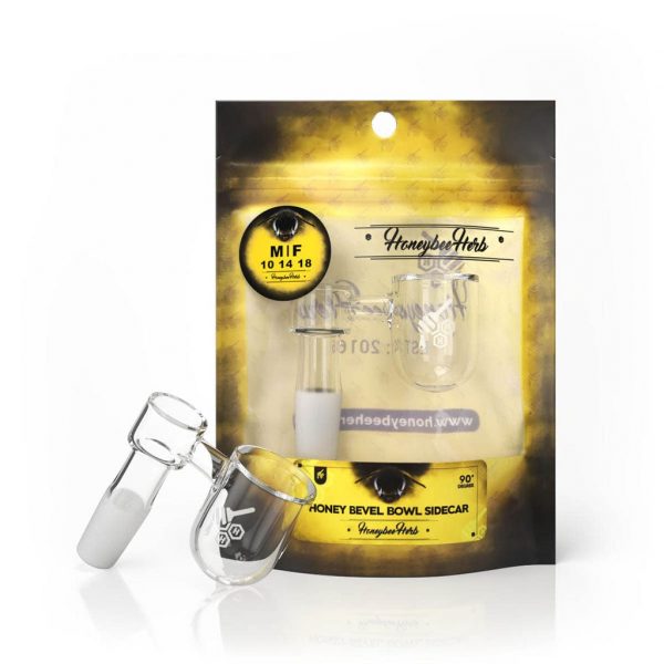 HONEY BEVEL BOWL SIDECAR QUARTZ BANGER - 90Â° DEGREE | YL