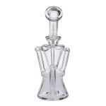 Hourglass Dab Rig Clear - 7.5"