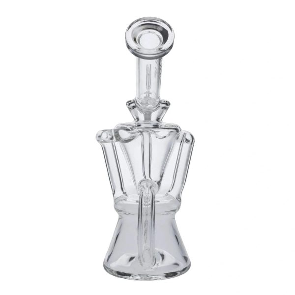 Hourglass Dab Rig Clear - 7.5"