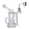 Hourglass Dab Rig Clear - 7.5"