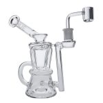 Hourglass Dab Rig Clear - 7.5"