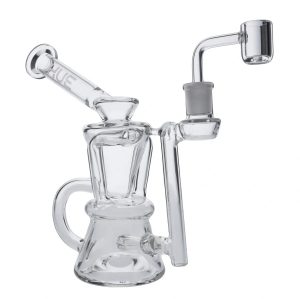 Hourglass Dab Rig Clear - 7.5"