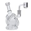 Mushroom Dab Rig Clear - 6.8"