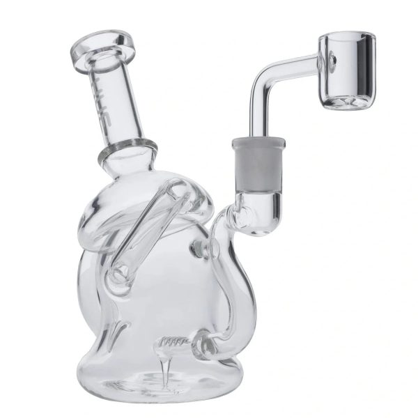 Mushroom Dab Rig Clear - 6.8"